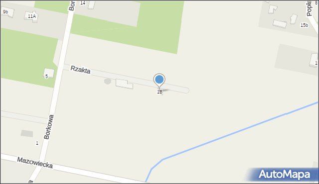 Rzakta, Rzakta, 1B, mapa Rzakta