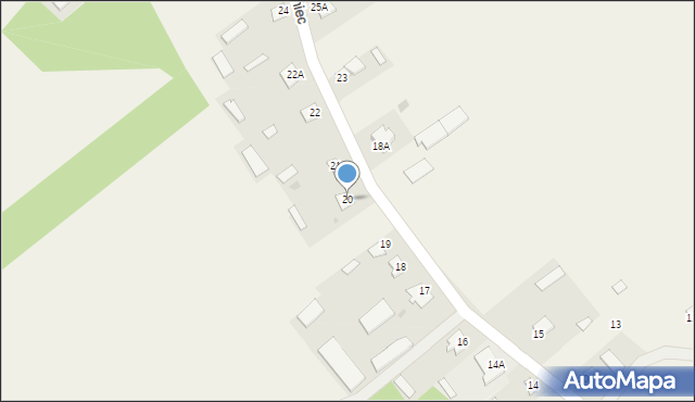 Rżaniec, Rżaniec, 20, mapa Rżaniec