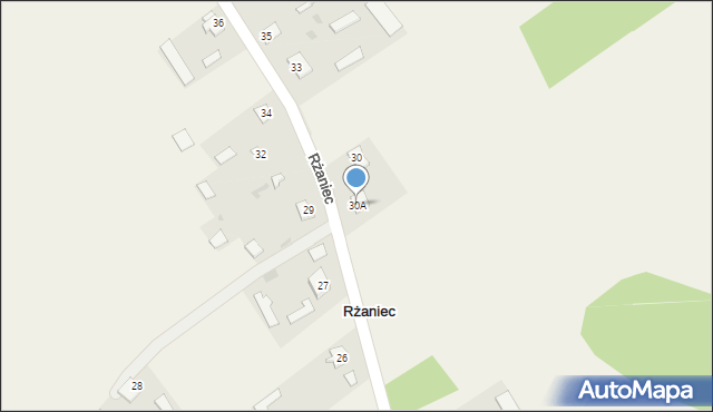 Rżaniec, Rżaniec, 30A, mapa Rżaniec