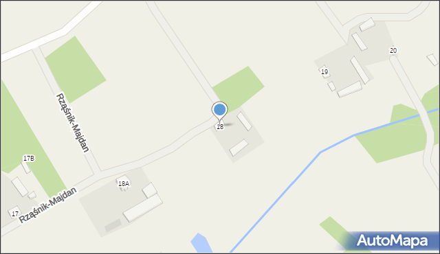 Rząśnik-Majdan, Rząśnik-Majdan, 18, mapa Rząśnik-Majdan