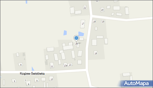 Rzążew, Rzążew, 15, mapa Rzążew