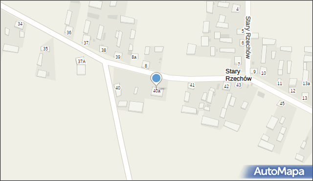 Rzechów-Kolonia, Rzechów-Kolonia, 40a, mapa Rzechów-Kolonia
