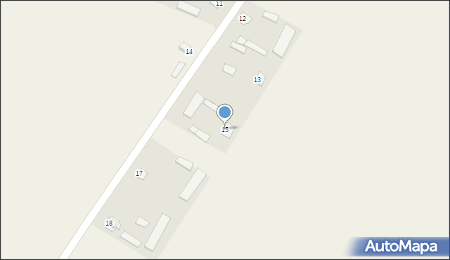 Rzechowo-Gać, Rzechowo-Gać, 15, mapa Rzechowo-Gać