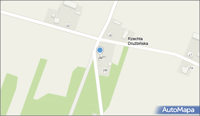 Rzechta Drużbińska, Rzechta Drużbińska, 18a, mapa Rzechta Drużbińska