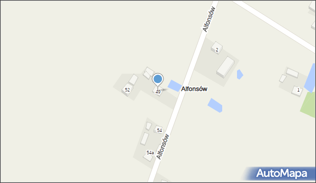 Rzechta Drużbińska, Rzechta Drużbińska, 49, mapa Rzechta Drużbińska