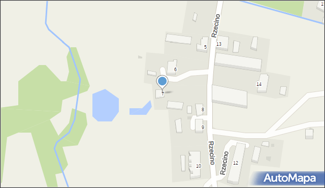 Rzecino, Rzecino, 7, mapa Rzecino