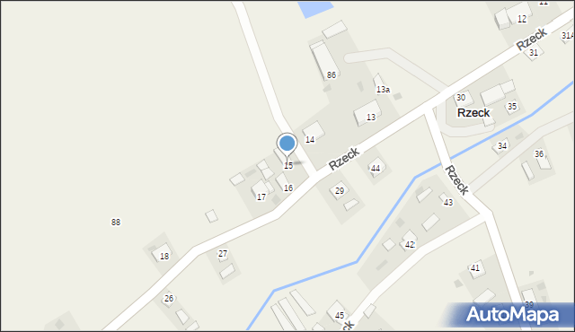 Rzeck, Rzeck, 15, mapa Rzeck