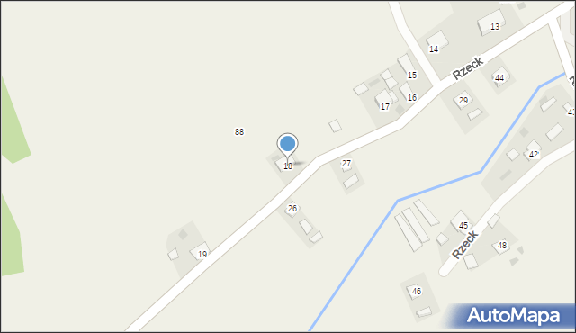 Rzeck, Rzeck, 18, mapa Rzeck