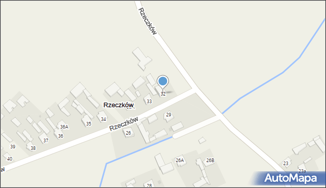 Rzeczków, Rzeczków, 32, mapa Rzeczków