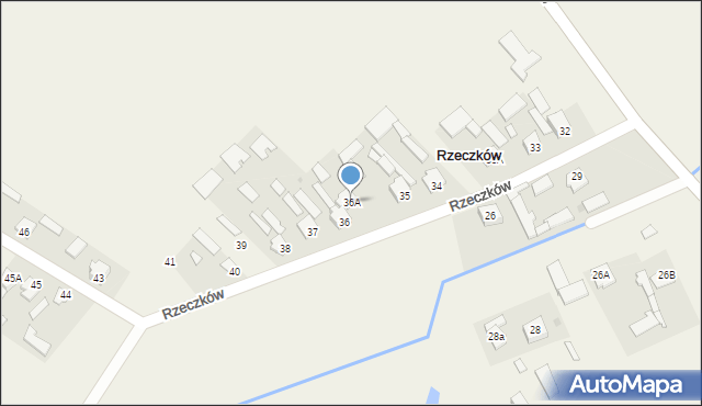 Rzeczków, Rzeczków, 36A, mapa Rzeczków