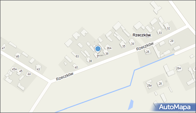 Rzeczków, Rzeczków, 37, mapa Rzeczków