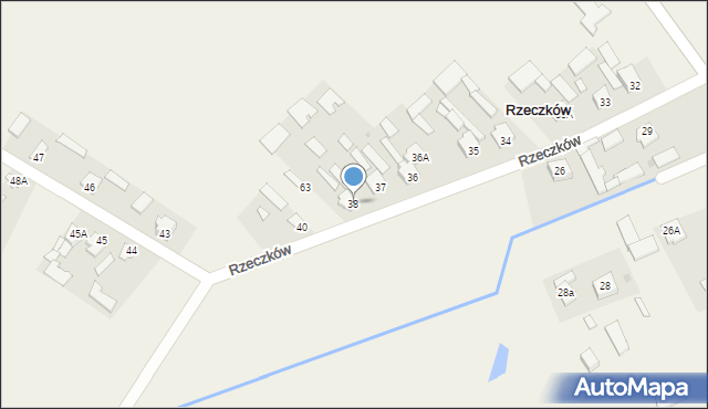 Rzeczków, Rzeczków, 38, mapa Rzeczków