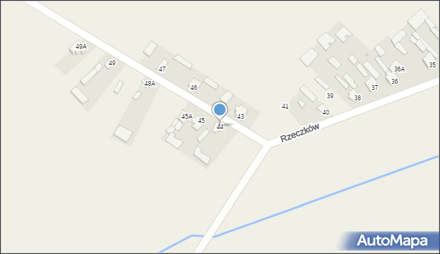 Rzeczków, Rzeczków, 44, mapa Rzeczków