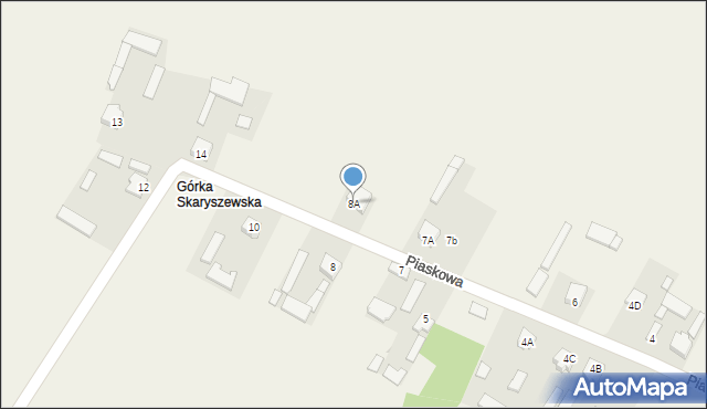 Rzeczków, Rzeczków, 8A, mapa Rzeczków