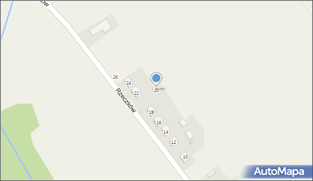 Rzeczków, Rzeczków, 20, mapa Rzeczków