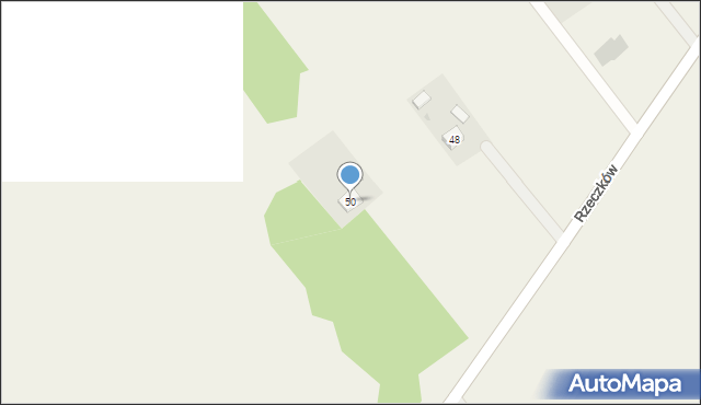 Rzeczków, Rzeczków, 50, mapa Rzeczków
