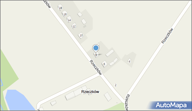 Rzeczków, Rzeczków, 8, mapa Rzeczków