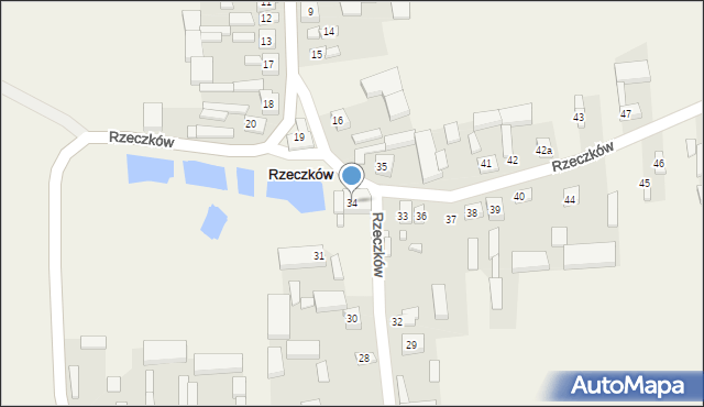 Rzeczków, Rzeczków, 34, mapa Rzeczków