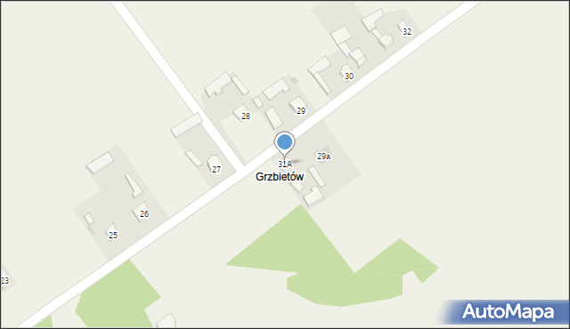 Rzeczków-Kolonia, Rzeczków-Kolonia, 31A, mapa Rzeczków-Kolonia