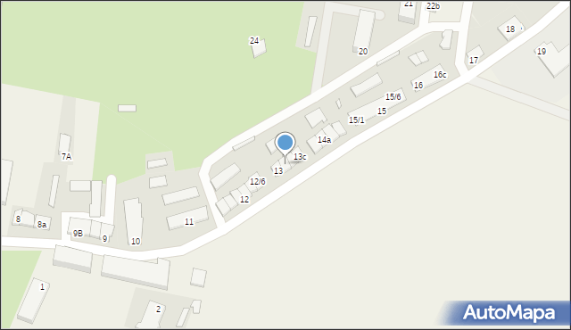 Rzeczna, Rzeczna, 13a, mapa Rzeczna