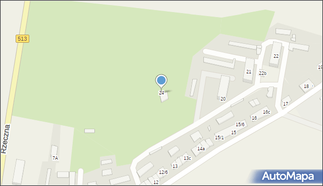 Rzeczna, Rzeczna, 24, mapa Rzeczna