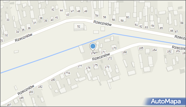 Rzeczniów, Rzeczniów, 174, mapa Rzeczniów