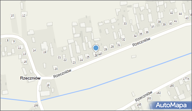 Rzeczniów, Rzeczniów, 26, mapa Rzeczniów