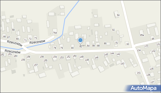 Rzeczniów, Rzeczniów, 82, mapa Rzeczniów