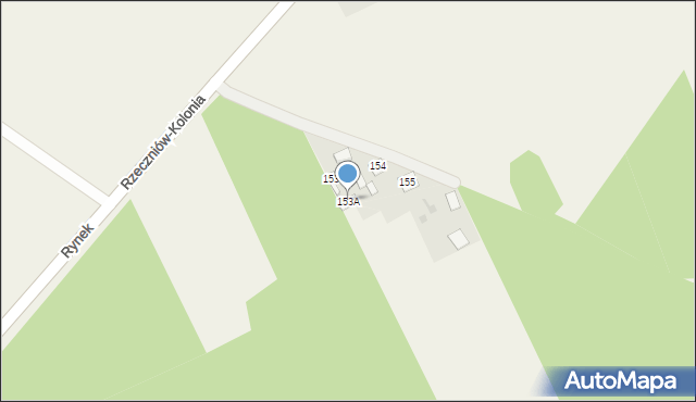 Rzeczniów-Kolonia, Rzeczniów-Kolonia, 153A, mapa Rzeczniów-Kolonia