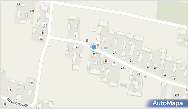 Rzeczniówek, Rzeczniówek, 32, mapa Rzeczniówek