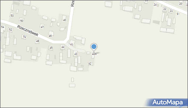 Rzeczniówek, Rzeczniówek, 42A, mapa Rzeczniówek