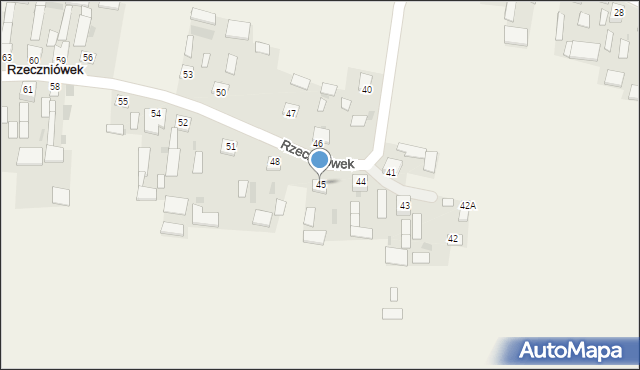 Rzeczniówek, Rzeczniówek, 45, mapa Rzeczniówek