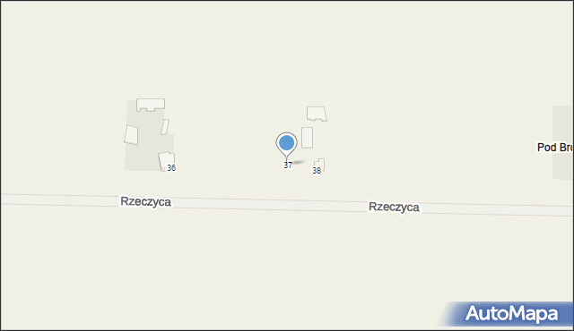 Rzeczyca, Rzeczyca, 37, mapa Rzeczyca