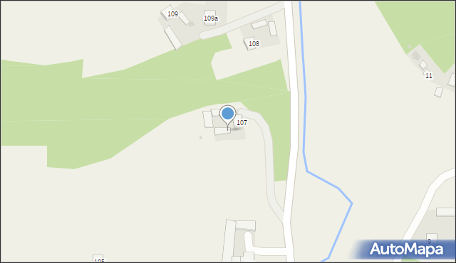Rzeczyca, Rzeczyca, 107A, mapa Rzeczyca