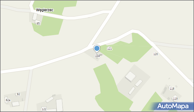 Rzeczyca, Rzeczyca, 124, mapa Rzeczyca