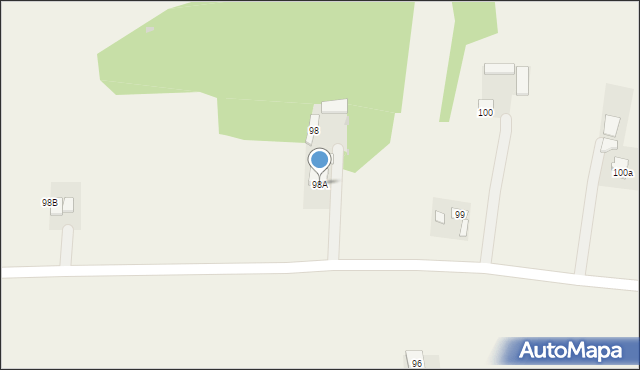 Rzeczyca, Rzeczyca, 98A, mapa Rzeczyca