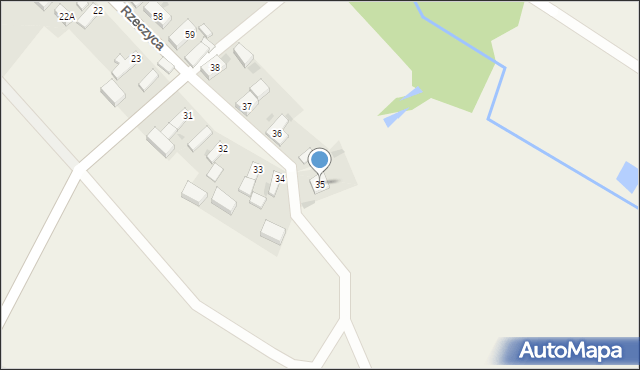 Rzeczyca, Rzeczyca, 35, mapa Rzeczyca