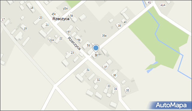 Rzeczyca, Rzeczyca, 38, mapa Rzeczyca