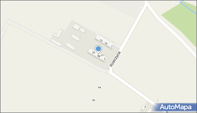 Rzeczyca, Rzeczyca, 3a, mapa Rzeczyca
