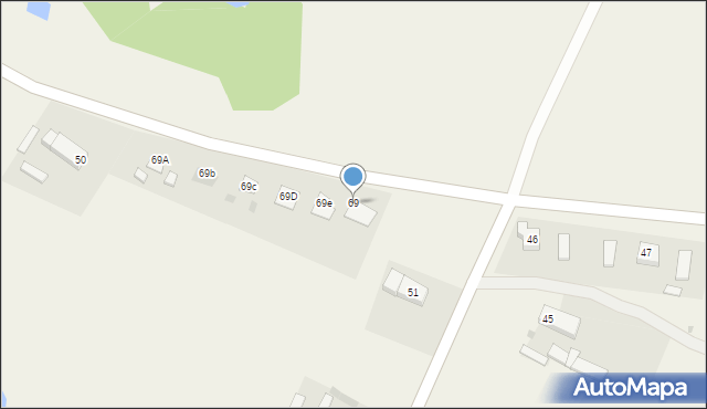 Rzeczyca, Rzeczyca, 69, mapa Rzeczyca