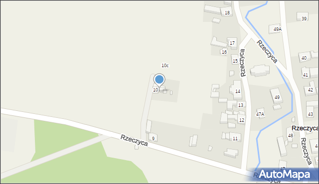 Rzeczyca, Rzeczyca, 10A, mapa Rzeczyca