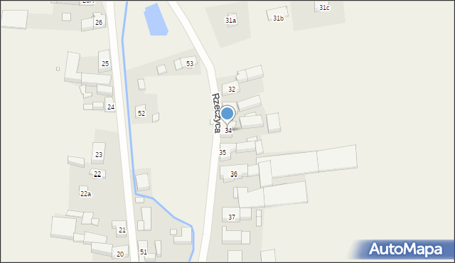 Rzeczyca, Rzeczyca, 34, mapa Rzeczyca