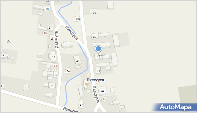 Rzeczyca, Rzeczyca, 42, mapa Rzeczyca