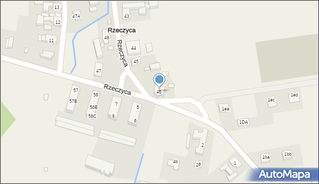 Rzeczyca, Rzeczyca, 46, mapa Rzeczyca