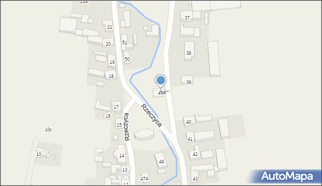 Rzeczyca, Rzeczyca, 49A, mapa Rzeczyca