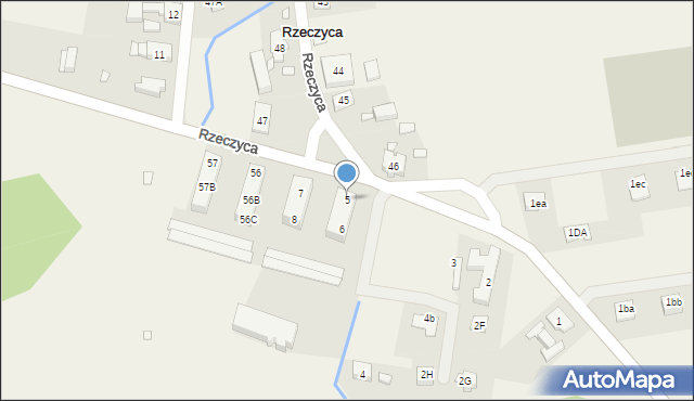 Rzeczyca, Rzeczyca, 5, mapa Rzeczyca