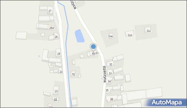 Rzeczyca, Rzeczyca, 53, mapa Rzeczyca