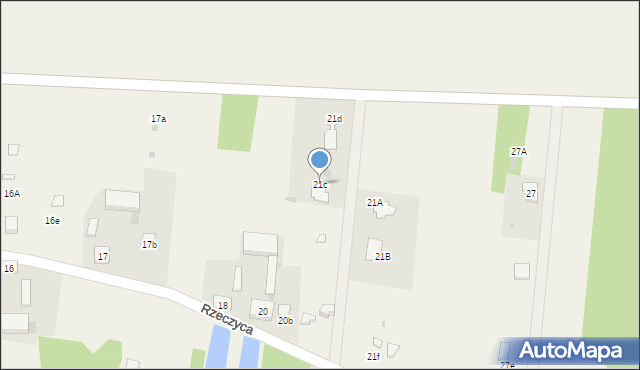 Rzeczyca, Rzeczyca, 21c, mapa Rzeczyca