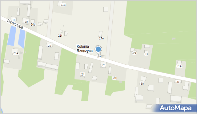 Rzeczyca, Rzeczyca, 27f, mapa Rzeczyca