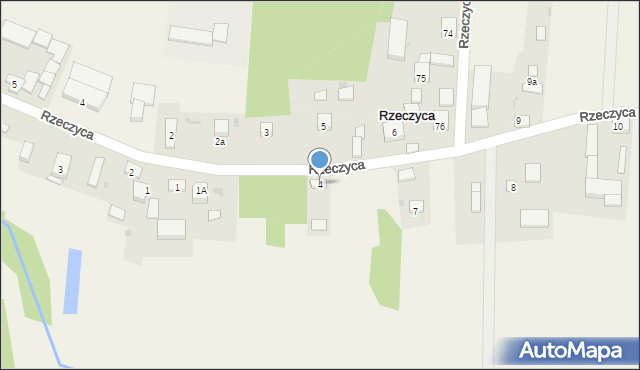 Rzeczyca, Rzeczyca, 4, mapa Rzeczyca